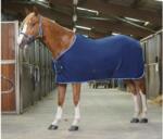 Covalliero Riding World polár lótakaró keresztpántos hevederrel - sötétkék, 145 cm