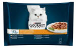 Gourmet Perle Mini Filé pulykával, tonhallal, kacsával és báránnyal nedves macskaeledel 4*85gr