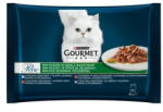 Gourmet Perle Mini Filé borjúval, vaddal, marhával és pisztránggal nedves macskaeledel 4*85gr