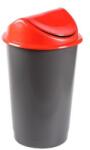 PLASTOR Cos gunoi capac batant deseuri selective 60 L rosu (DCGFF60LR) Cos de gunoi