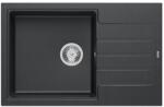 Quadron 1360 - Quadron PETER 111 gránit mosogató (780x500 mm, 1 medence+csepegtető) black dotted (1360)