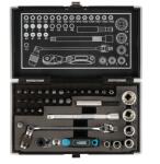 GROSS Gross bitek és fejek 1/4, kardánkulcs, racsnis, adapter, S2, 37 db (11625)