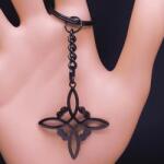 HARAHU ES-33508 kulcstartó - Fekete KP33508