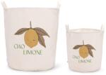Konges Sløjd Cos de depozitare din bumbac organic - set 2 bucati - CIAO LIMONE - Konges Sløjd
