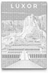  PontPöttyöző - Luxor, Egyiptom Méret: 40x60cm, Keretezés: Kartonlemezen, Szín: Kék