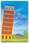  Gyémántszemes kirakó - Pisa, Olaszország Méret: 40x60cm, Keretezés: Műanyagtáblával, Gyémántok: Négyzet alakú