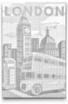  PontPöttyöző - London, Nagy Britannia 2 Méret: 40x60cm, Keretezés: Műanyagtáblával, Szín: Kék