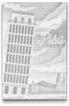  PontPöttyöző - Pisa, Olaszország Méret: 40x60cm, Keretezés: Műanyagtáblával, Szín: Kék