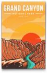  Gyémántszemes kirakó - Grand Canyon Nemzeti Park Méret: 40x60cm, Keretezés: Kartonlemezen, Gyémántok: Négyzet alakú