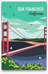  Festés számok szerint - San Francisco, Amerikai Egyesült Államok Méret: 40x60cm, Keretezés: Műanyagtáblával