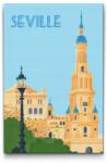  Gyémántszemes kirakó - Sevilla, Spanyolország Méret: 40x60cm, Keretezés: Műanyagtáblával, Gyémántok: Kerek