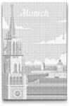  PontPöttyöző - München, Németország Méret: 40x60cm, Keretezés: Műanyagtáblával, Szín: Fekete