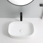 Erga Nancy, asztali mosogató 510x370x120 mm, fehér fényes, ERG-V03-9611-WH (ERG-V03-9611-WH)