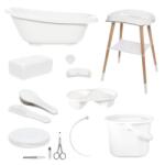 bébé-jou Sense plus 8 részes babakád digitális hőmérővel és kádállvány fürdető szett white b428901