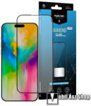 MyScreen DIAMOND GLASS LITE EDGE előlap védő karcálló edzett üveg - FEKETE - 9H, 0.33 mm, A teljes felületén tapad, a teljes kijelzőt védi - APPLE iPhone 16 Pro Max (MD9228 DGLFG)