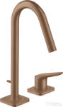 Hansgrohe AXOR CITTERIO M 2 üléses mosdó csaptelep automata leeresztővel, szálcsiszolt vörös arany hatású 34132310 (34132310)