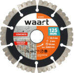 Waart gyémánt vágókorong kemény anyagokhoz, KU vágóél, 125 X 22, 2 mm (W23D212)