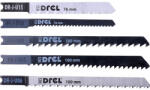 Drel dekopír fűrészlap készlet fémre, fára, PVC - re, 5 db (DR-J-U50)