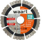 Waart gyémánt vágókorong kemény anyagokhoz, KU vágóél, 115 X 22, 2 mm (W23D211)