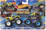 Mattel Hot Wheels Monster Truck Set 2 Masini Totaled Si Crate Danger Scara 1 La 64 (MTFYJ64_HWN57) - etoys