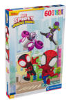 Clementoni Puzzle Clementoni din 60 de piese - Spider-Man și prietenii săi (26476) Puzzle