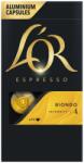 L'OR Capsule Aluminiu L'OR Espresso Biondo Pentru Nespresso 10 buc