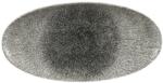 Churchill Plată plat, oval, lungime: 347 mm CHURCHILL Raku Quartz Black