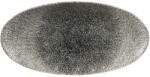 Churchill Raku Quartz Black farfurie plată, ovală, lungime: 299 mm