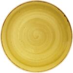 Churchill Stonecast Mustard Seed Yellow farfurie plată, coup, ø: 260 mm