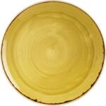 Churchill Stonecast Mustard Seed Yellow farfurie plată, coup, Ø: 324 mm