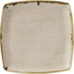 Churchill Tavă plată, pătrată „Stonecast „Nutmeg Cream, lungime: 268 mm