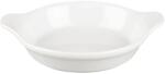 Churchill Cookware Tavă de servire rotundă, cu mână, capacitate: 0, 59 litri, albă
