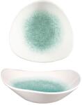 Churchill Raku Jade green farfurie adâncă, triunghiulară, ø: 185 mm