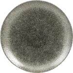 Churchill Raku Quartz Black farfurie plată, coup, ø: 217 mm
