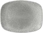 Churchill Vas de porcelain CHURCHILL Raku Jasper Grey, plat în formă dreptunghiulară, lungime: 261 mm