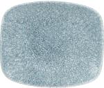 Churchill Talpă plată ovală „Topaz Blue Churchill „Raku, lungime: 154 mm
