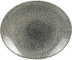 Churchill Raku Quartz Black farfurie plată, ovală, lungime: 270 mm