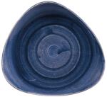 Churchill Stonecast Cobalt Blue farfurie plată, triunghiulară, ø: 229 mm