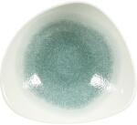 Churchill Raku Jade green farfurie adâncă, triunghiulară, ø: 235 mm