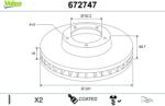 VALEO Disc frana VALEO 672747