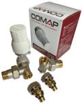 COMAP Set robinet pentru radiator 1/2, COMAP Sensity, cu robinet tur și cap termostatic + retur, tevi PX-AL, Y150009131+839516 (Y150009131+839516)