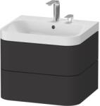 Duravit Happy D. 2 lavoar cu dulap 57.5 cm grafit HP4345N8080 (HP4345N8080)