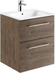 Geberit Selnova Square lavoar cu dulap 55 cm nucă 501.234. 00.1 (501234001)
