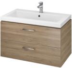 Cersanit Lara lavoar cu dulap 79.4 cm nucă S801-154-DSM (S801154DSM)
