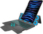 Techsuit KeyTab Pro RGB Wireless Touchpad Keyboard Case - полиуретанов калъф, клавиатура, тракпад и поставка за iPad Pro 12.9 M2 (2022), iPad Pro 12.9 M1 (2021), iPad Pro 12.9 (2020), iPad Pro 12.9 (2