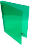 KARTON P+P Carnet cu inele A/4 PP 20mm 4 inele transparent verde 2-145 (2-145)