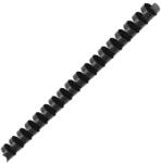 DELI 12mm 15pcs spirală de plastic negru DEL03836/15 (DEL03836/15)