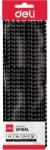 DELI 16mm 10 buc. 10 buc. spirală de plastic negru DEL03838/10 (DEL03838/10)