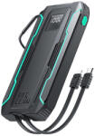JOYROOM Powerbank Joyroom JR-L017 10000 mAh, 22, 5 W, Lightning + USB-C kábellel fekete