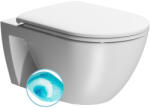 SAPHO GSI Pura ECO fali kerámia WC 36x55 cm Swirlflush öblítéssel, DualGlaze matt fehér 880709 (880709)